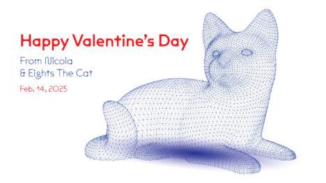 Happy Valentine’s Day from Me and Eights The Cat (scroll down for video)